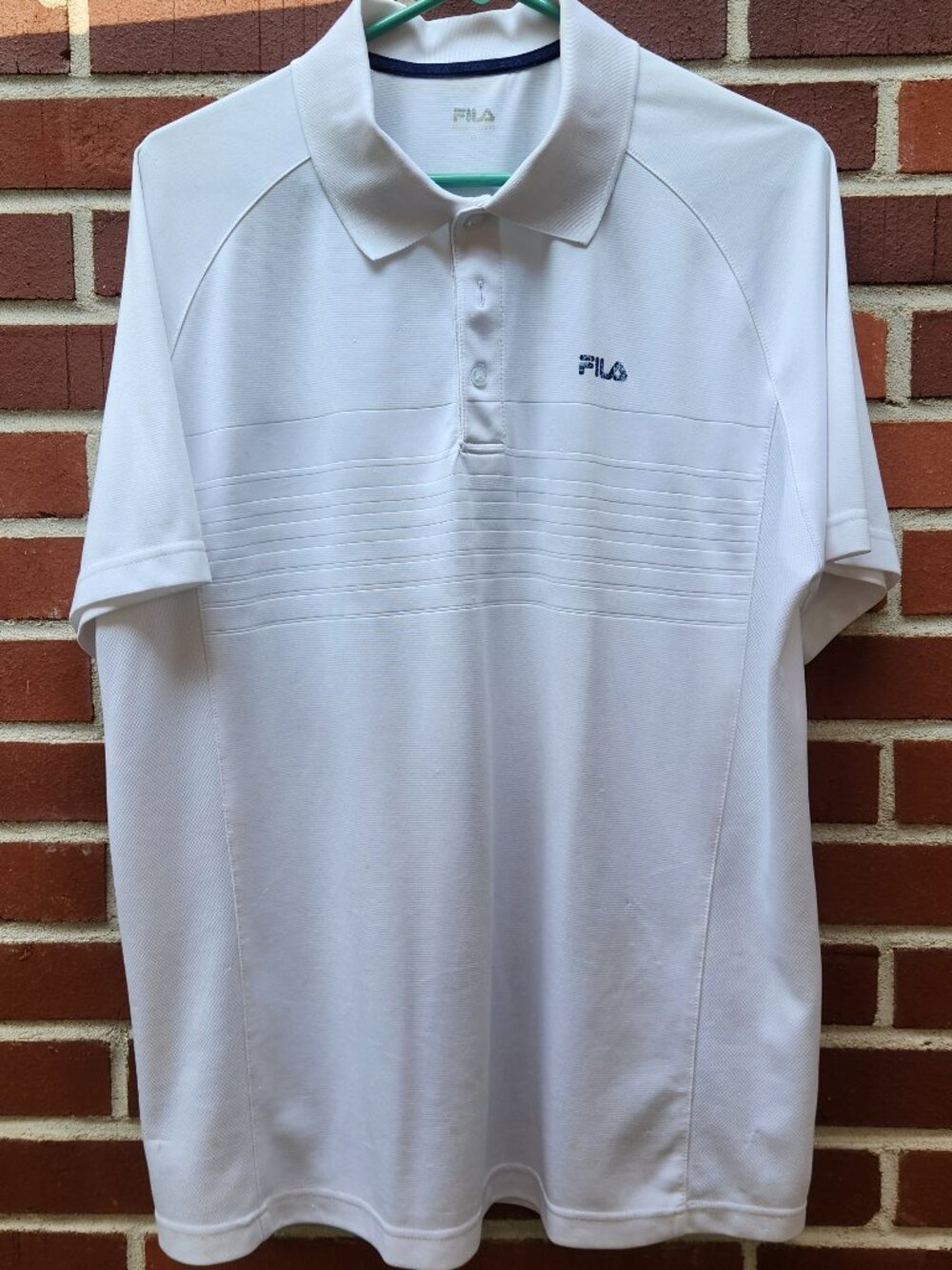 Fila Men's Golf Polo - White - Size XL